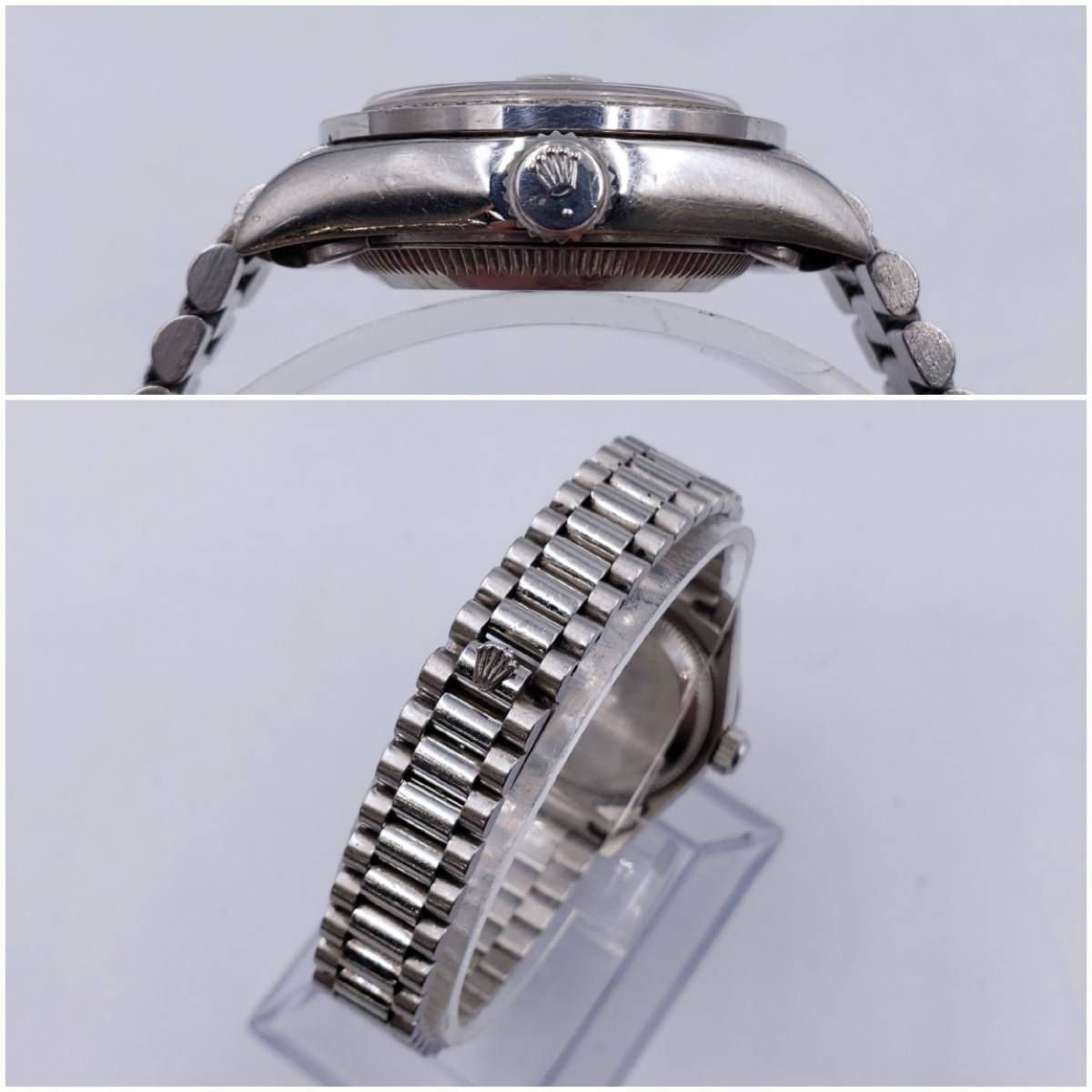 N042-51/MM750000 腕時計 ROLEX DATEJUST ロレックス デイトジャスト アフターダイヤ 69136 レディース カード付きの画像5