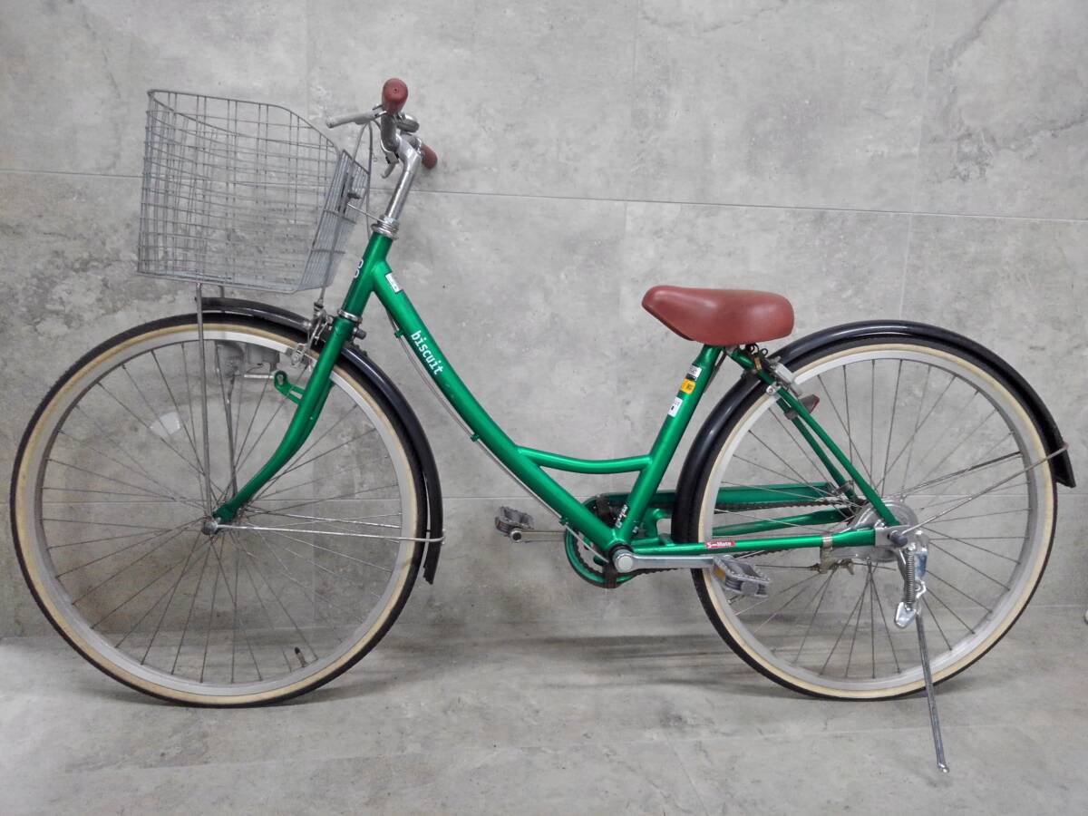 国CHARI(042)-4/YK0【千葉から家財便または引取り】biscuit 26インチ 自転車の画像2