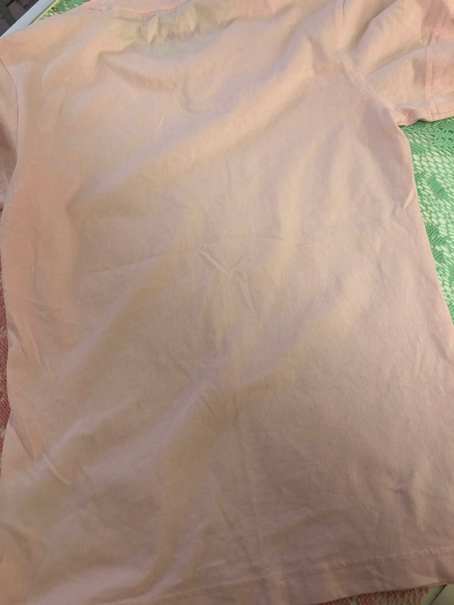 アディダス  レディース　Tシャツ　ライトピンク　 サイズJ/L KRS 半袖　 カットソー　テニス　バドミントン　陸上　キッズ
