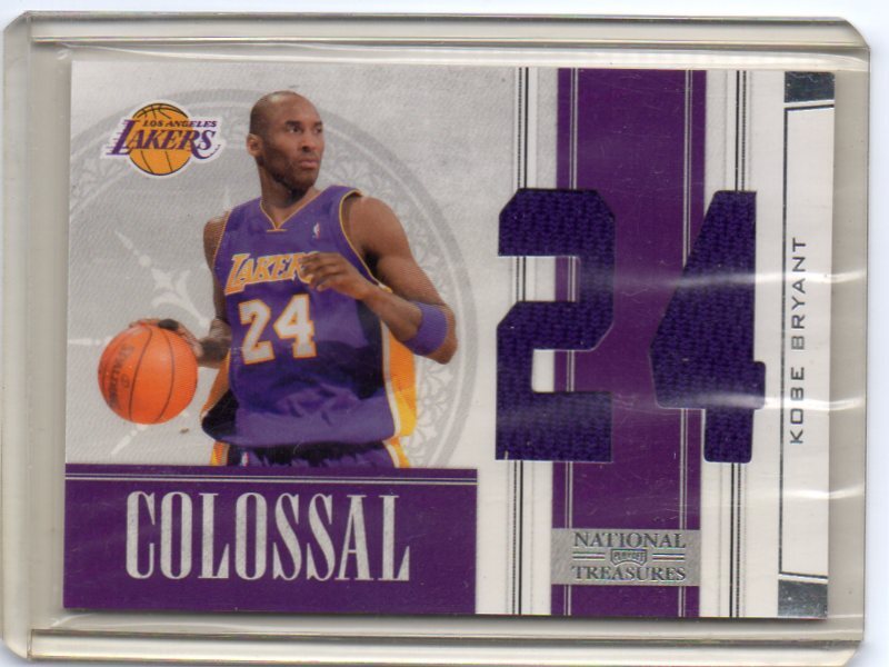 KOBE BRYANT コービーブライアント LAKERS レイカーズ National Treasures COLOSSAL MATERIALS PANINI ジャージナンバーカード #99_画像1