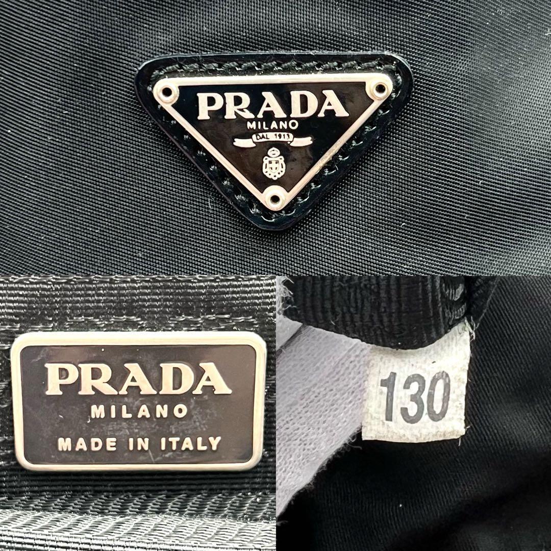 《美品》大容量 PRADA プラダ 三角ロゴ ナイロン レザー 2WAY トートバッグ ビジネスバッグ A4 アジャスター 肩掛け 黒 メンズ レディース_画像10