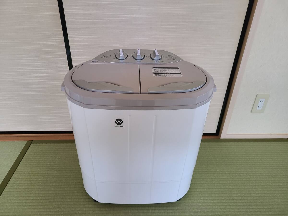 【未使用品】小型２槽式洗濯機　ウォッシュマン　TOM-05ｗ_画像1