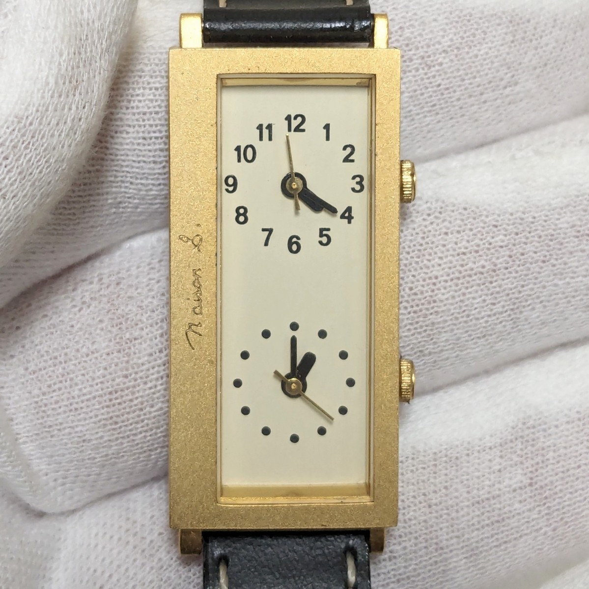 希少 レア NAISON'S ネイソンズ ダブルフェイス 腕時計 レディース クォーツ GV1325 現状品の画像2