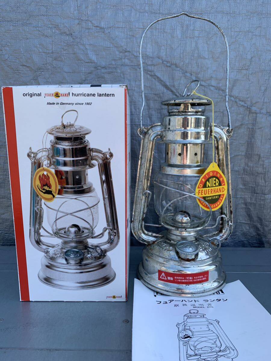  unused FEUERHAND 276 BABY SPECIAL Germany made . box attaching f.a- hand lantern Bay Be special Hurricane lantern 