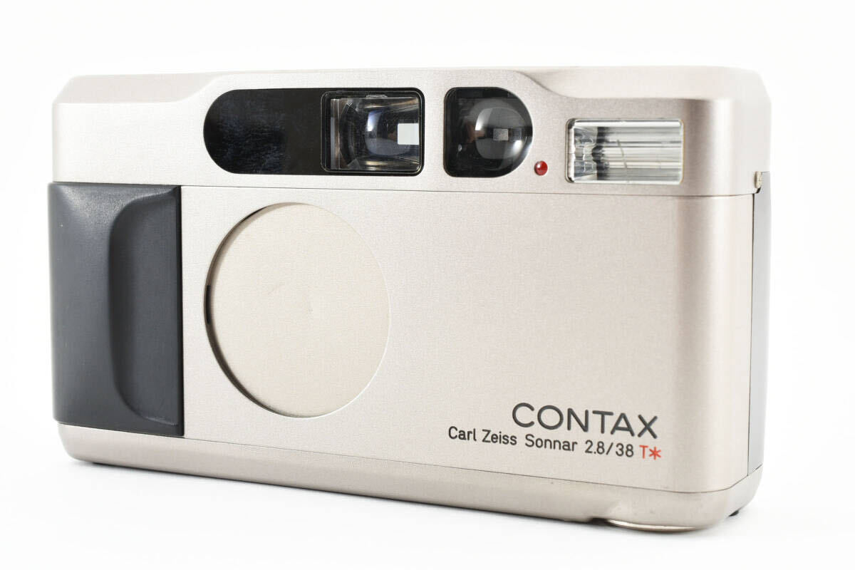 CONTAX コンタックス T2 チタンクローム Carl Zeiss Sonnar 38mm F2.8 T* コンパクトフィルムカメラ 【現状品】 #1304_画像1