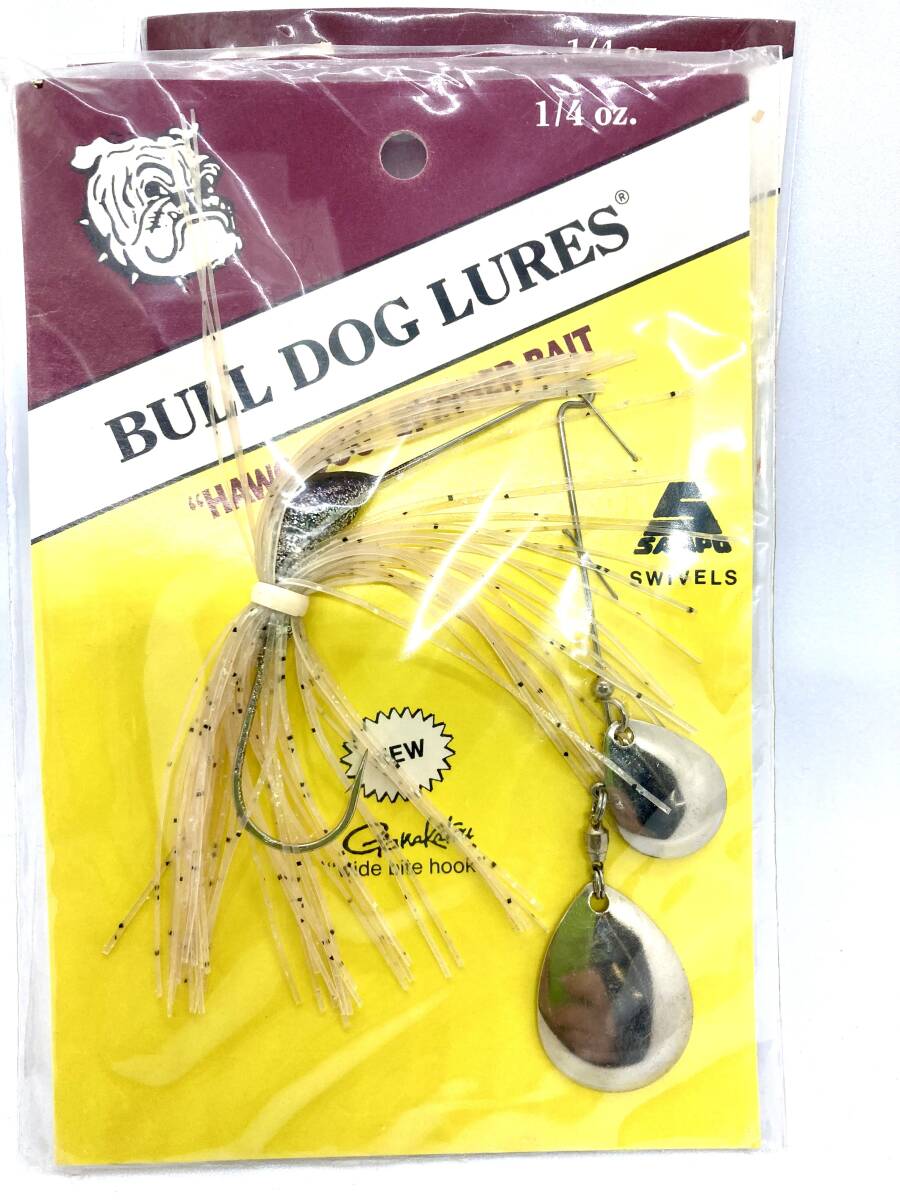 絶版 オールド ブルドック BULL DOG LURES スピナーベイト 1/4oz 3個セット ブラックバス 送料無料の画像4