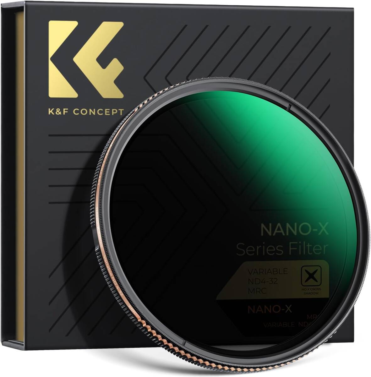 K&F Concept 67mm 可変NDフィルター ND4-ND32 減光量調整 減光