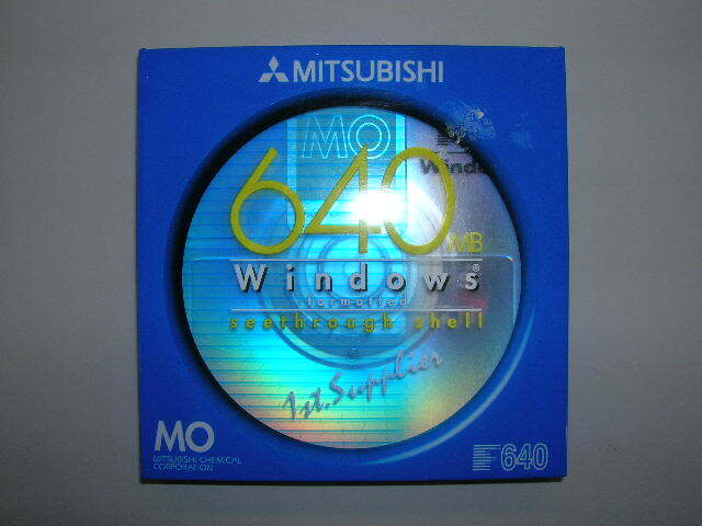 MITSUBISHI Mitsubishi MO disk 640MB Windows format unopened goods 3 pieces set 