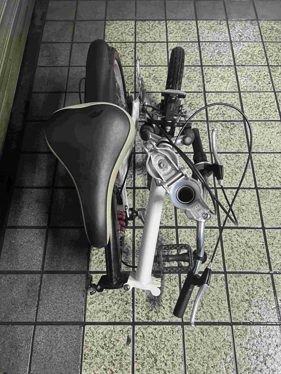 【YANASE】ミニベロ 折り畳み自転車 小径車 16インチ 6s ホワイトの画像9