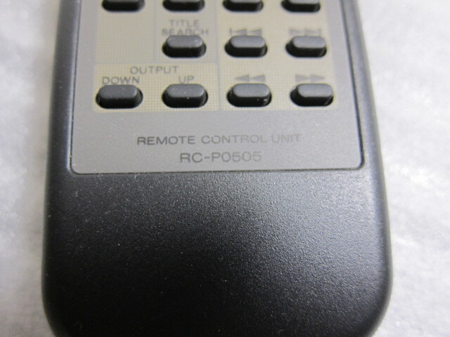 KENWOOD CDプレーヤー用リモコン RC-P0505 動作品_画像2