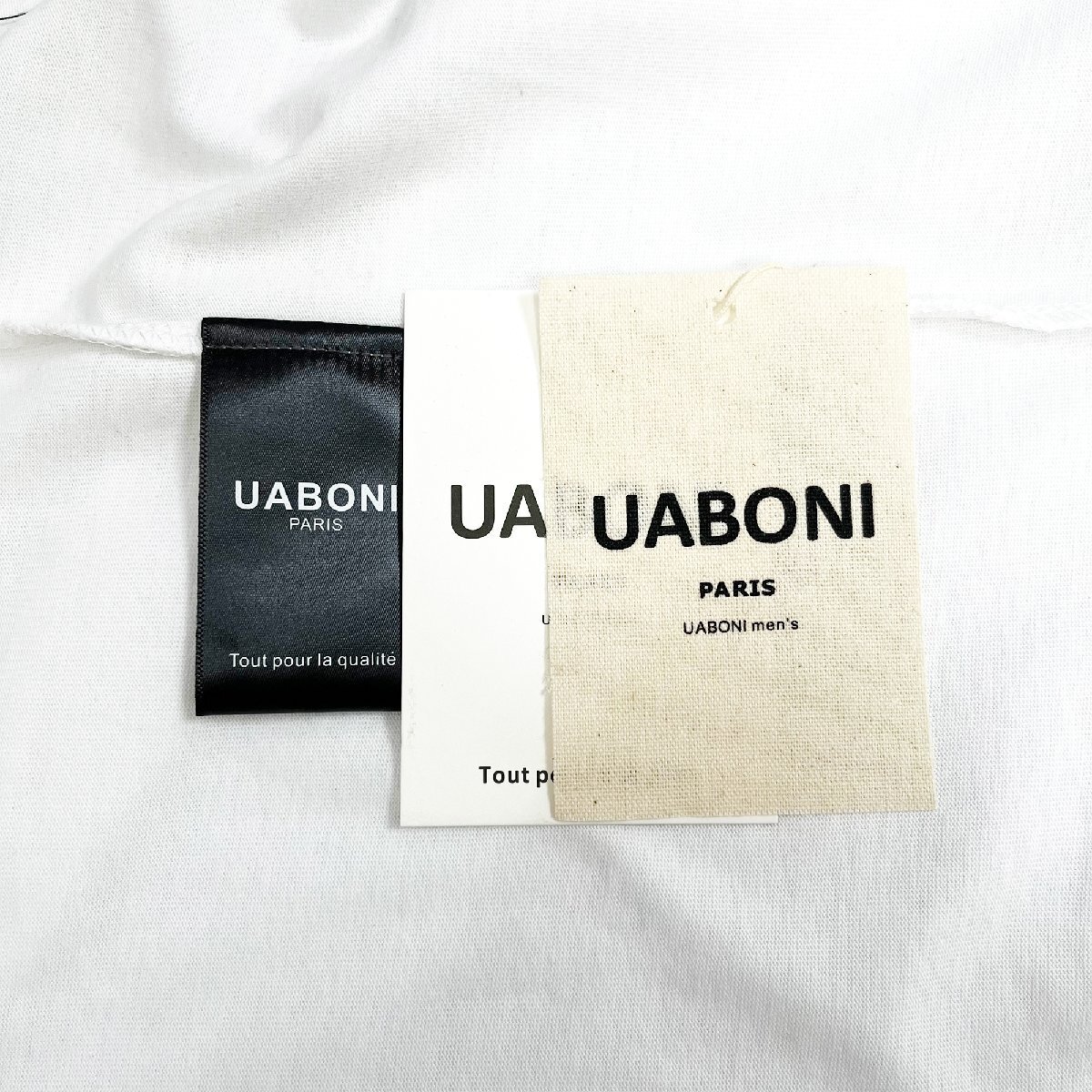 人気EU製＆定価2万◆UABONI*ユアボニ*半袖Tシャツ*フランス*パリ発◆コットン100％ 薄手 吸汗 通気 遊び心 可愛い カットソー 日常 L/48_画像9