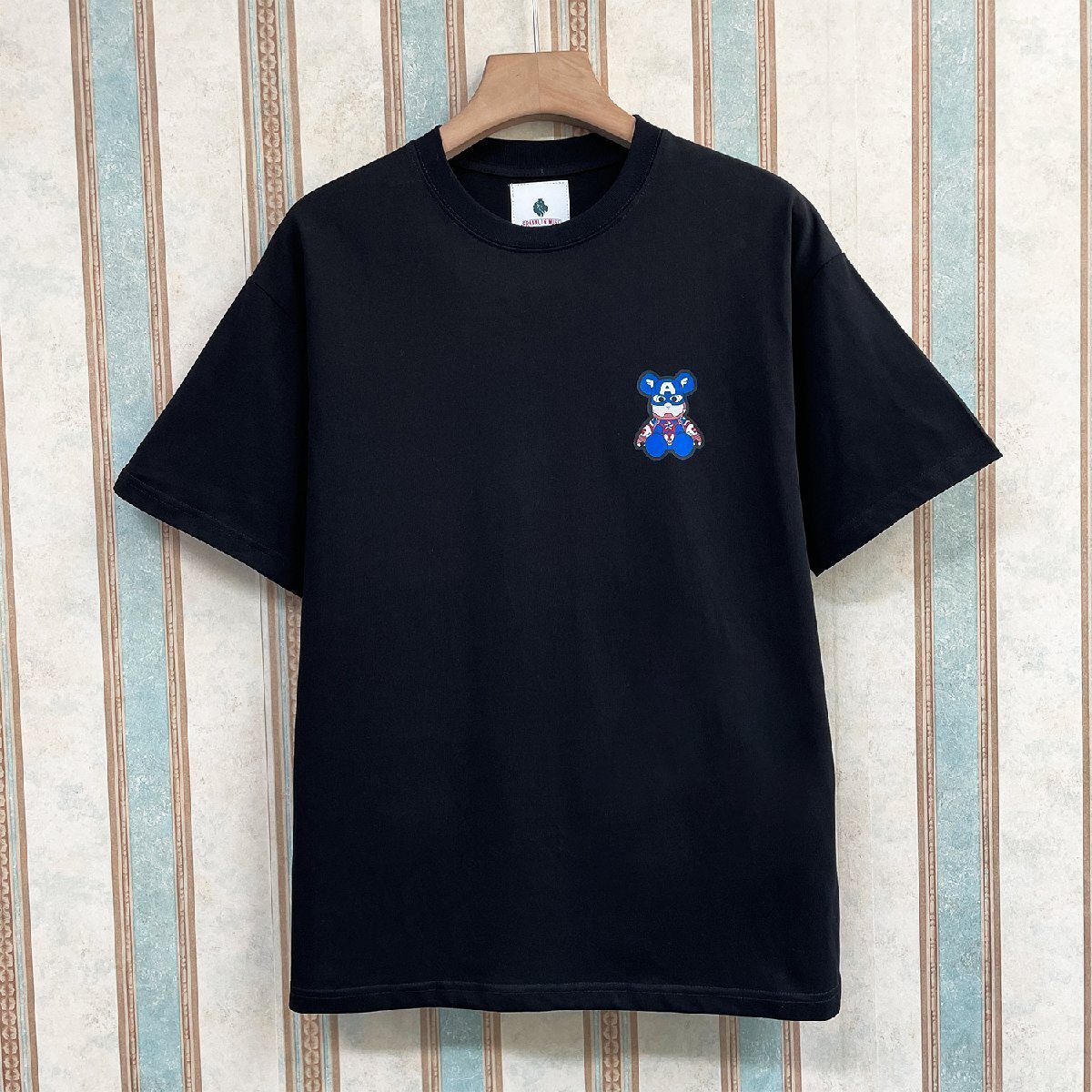 個性 定価2万 FRANKLIN MUSK・アメリカ・ニューヨーク発 半袖Tシャツ 上質 薄手 通気 柔らかい お洒落 スウェット カジュアル サイズ3_画像2