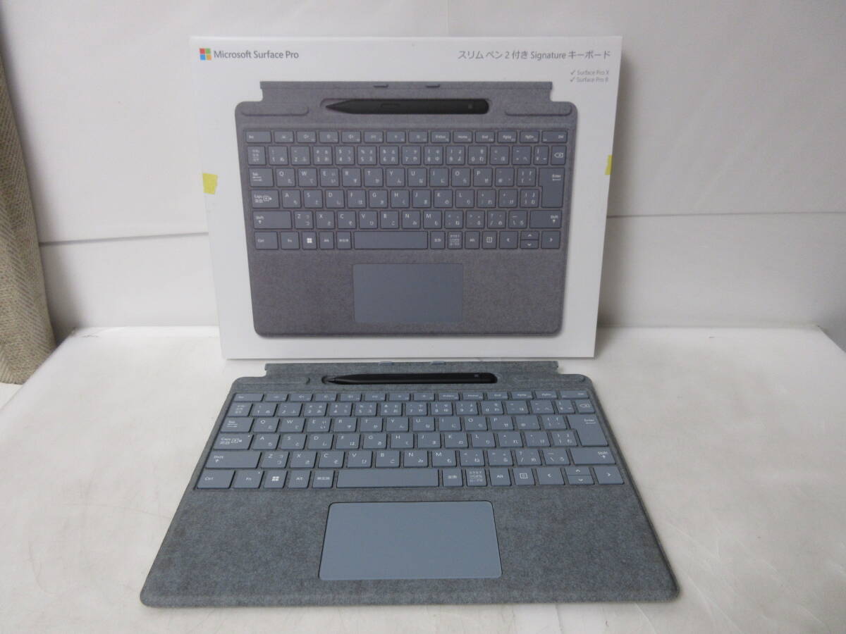 展示品　マイクロソフト スリムペン2付き Surface Pro Signature キーボード 8X7-00059 アイスブルー ES