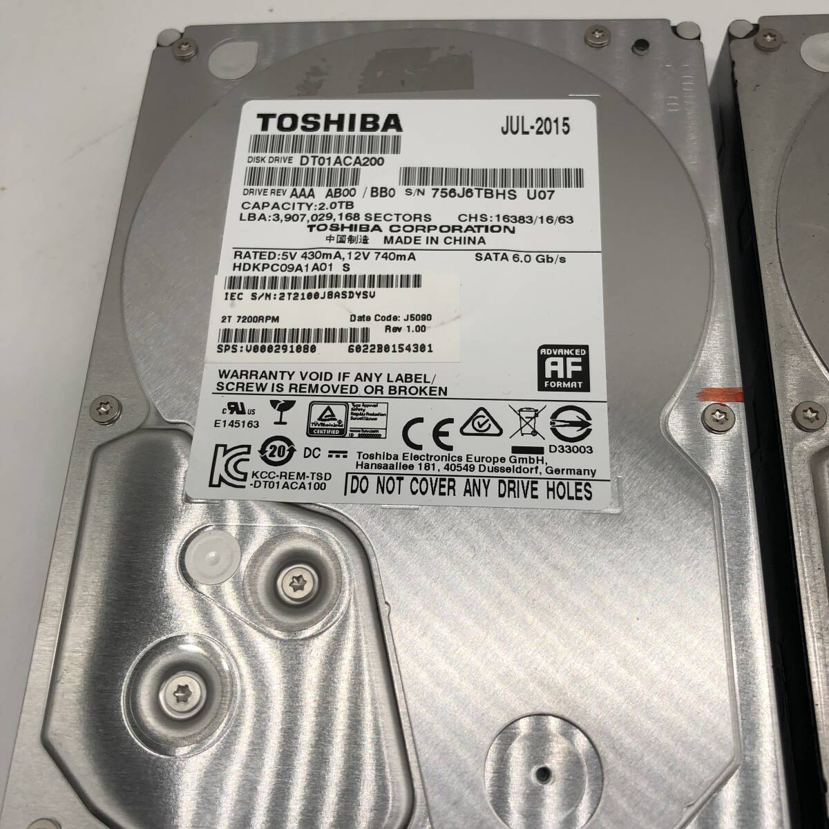 【動作未確認】 HDD 3.5インチ 500GB まとめ 4個セット Sata デスクトップパソコン ハードディスク 内蔵 PC ストレージ パーツ ジャンク_画像7