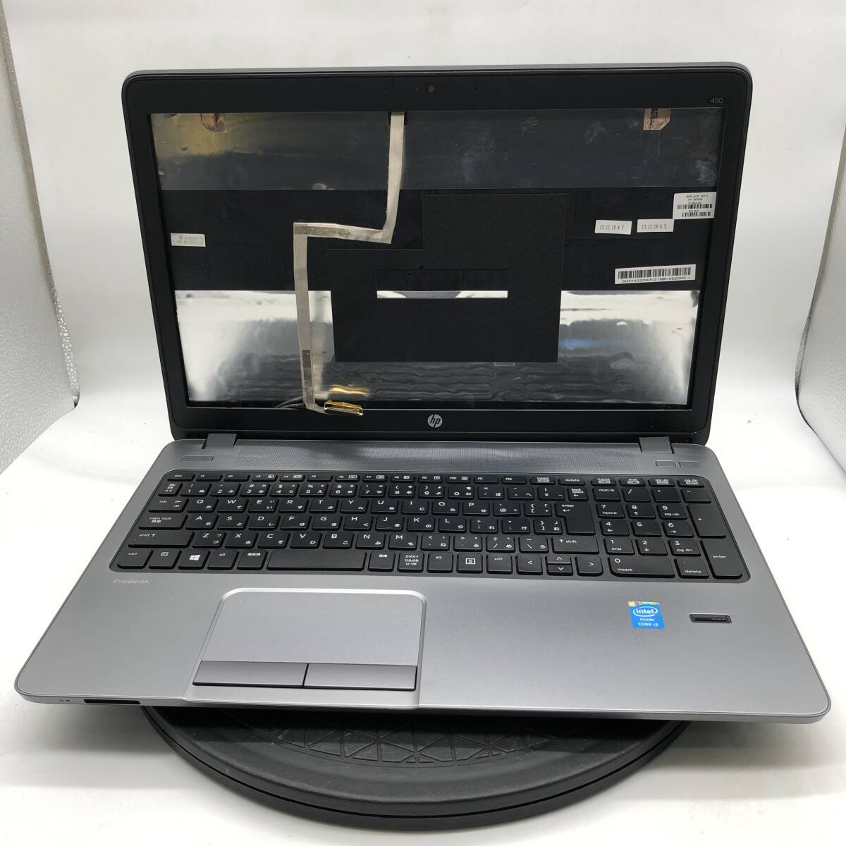 【BIOS起動】ジャンク HP ProBook 450 G1 Notebook CPU Core i3 4000M メモリ/HDD/SSDなし 中古 PC ノートパソコン 基盤 バッテリー 部品 2_画像1