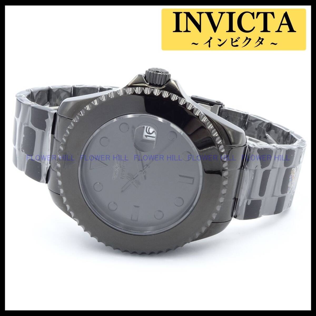 【新品・送料無料】インビクタ INVICTA 腕時計 メンズ 自動巻き ブラック シンプルの極み PRO DIVER 35040 メタルバンド 裏スケルトン_画像1