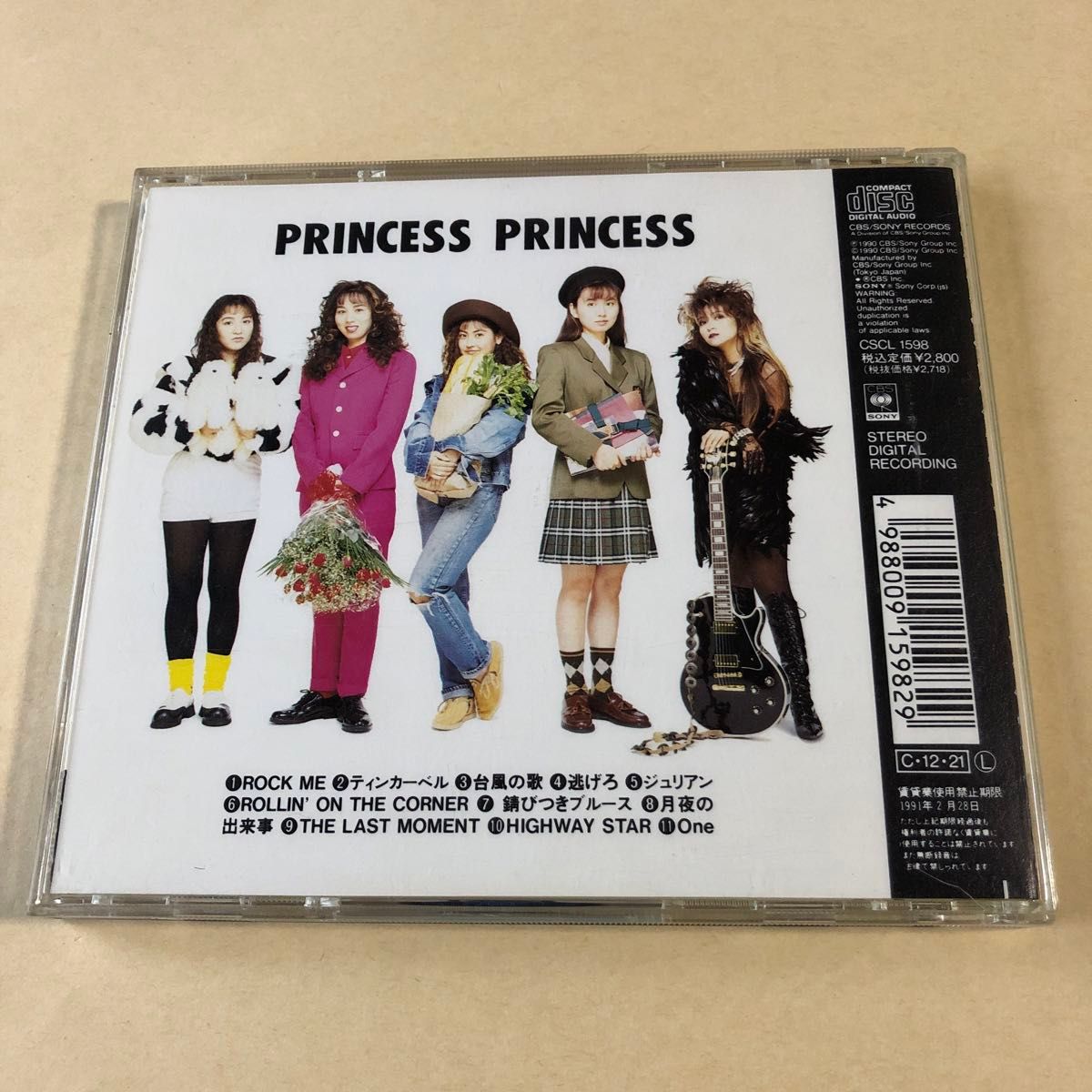 プリンセス・プリンセス 1CD「PRINCESS PRINCESS」