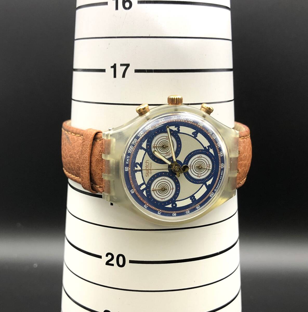 [A]時計(サ60)★[[WH-11337]]★SWATCH(スウォッチ)★クロノグラフ★稼働品★電池交換済★の画像7