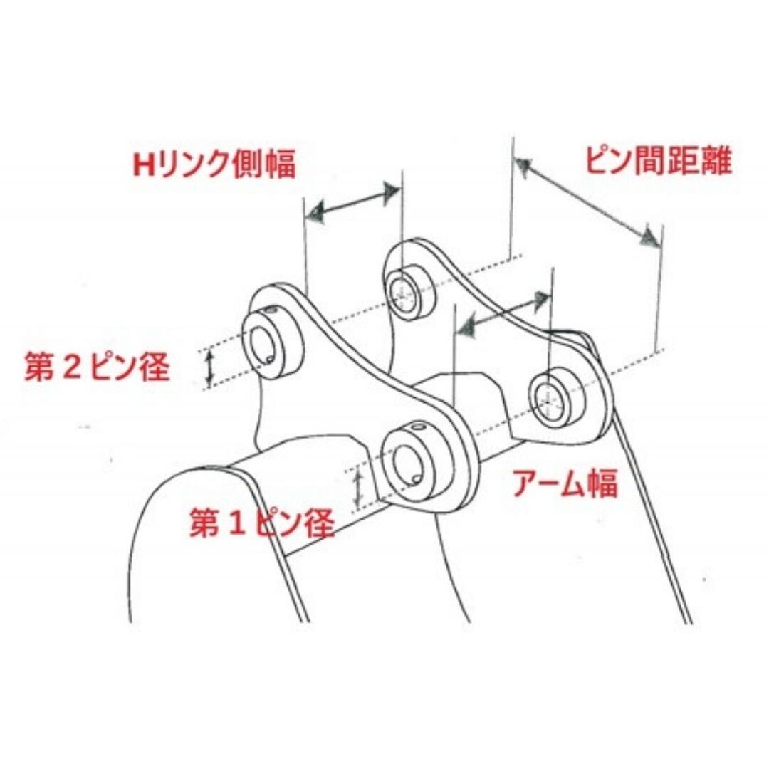 【クイックヒッチ CAT用建機】#57-107 CAT キャタピラー 010CR 008CR ME08 他適合 ユンボ バックホー バケット NAKATAKI_画像5