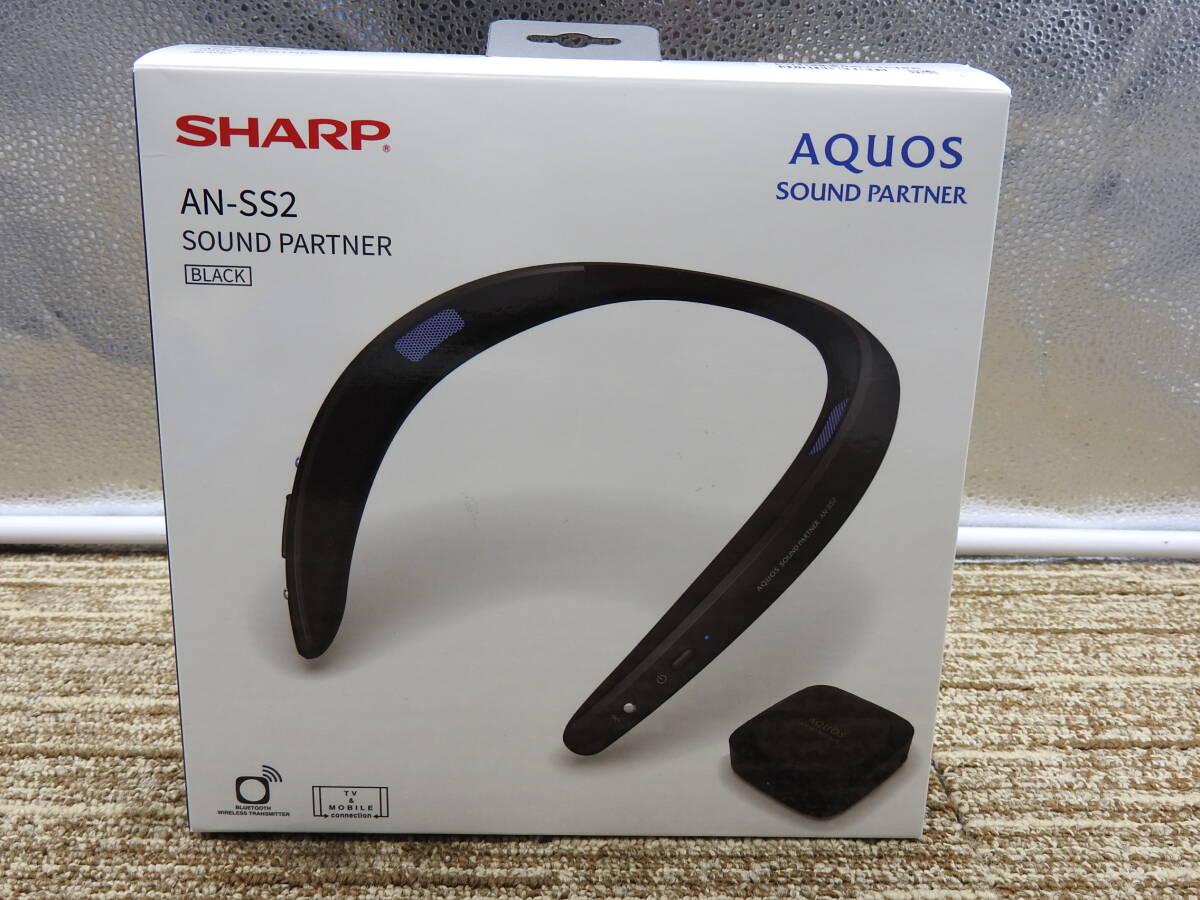 【展示品】SHARP シャープ◆AQUOS サウンドパートナー ウェアラブルネックスピーカー AN-SS2 ブラック◆美品「管理№CA7537」_画像10