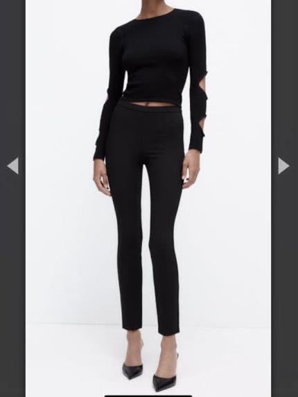 ZARA ザラ スリットスラックス パンツ M|Yahoo!フリマ(旧 ZARA ザラ スリットスラックス パンツ M|Yahoo!フリマ(旧