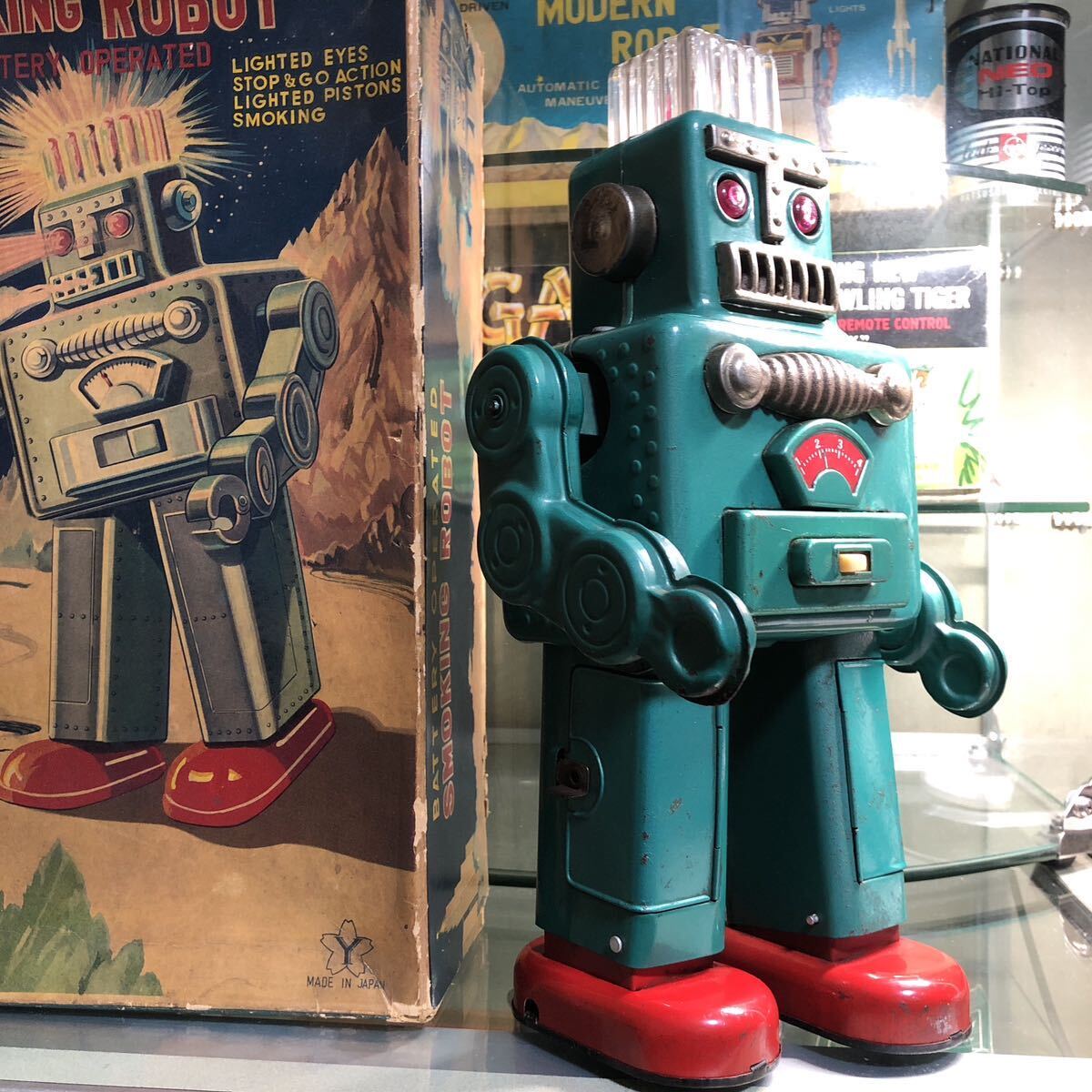 当時物 スモーキング ロボット おもちゃ 昭和レトロ _画像3