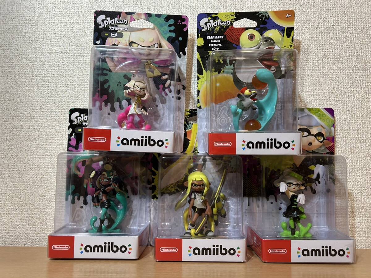 【新品・未開封】 amiibo スプラトゥーンシリーズ ヒメ イイダ インクリング(イエロー)　ホタル コジャケ Nintendo Switch