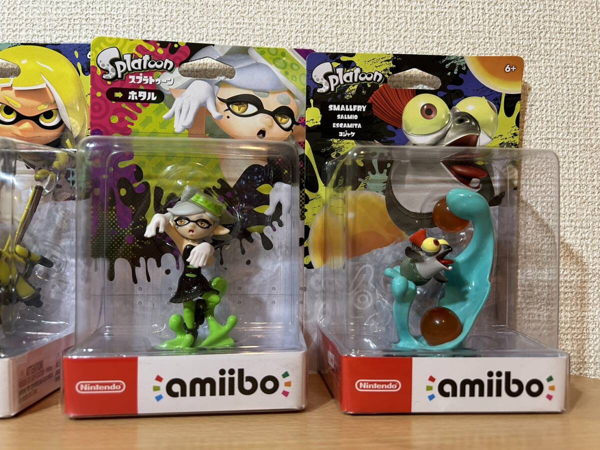 【新品・未開封】 amiibo スプラトゥーンシリーズ ヒメ イイダ インクリング(イエロー)　ホタル コジャケ Nintendo Switch