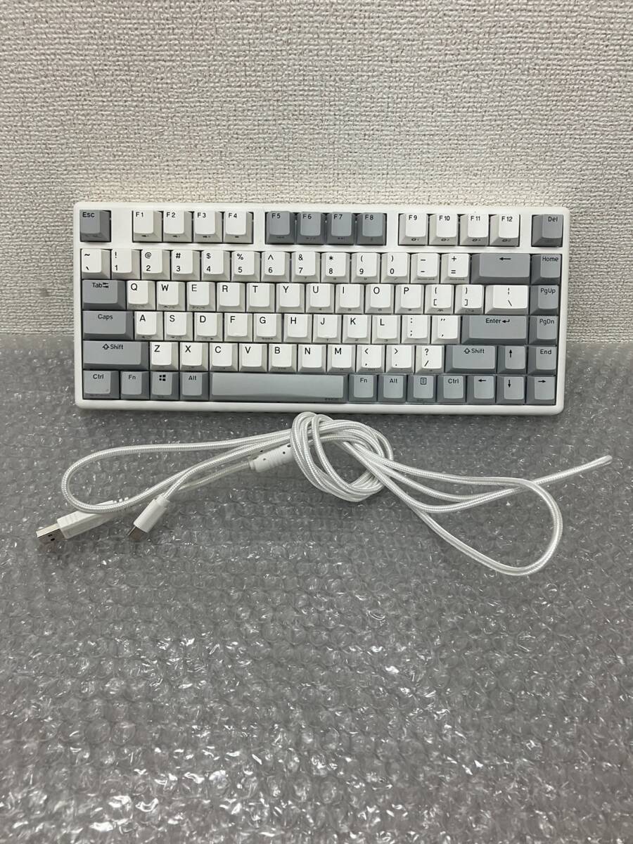 美品☆/NiZ/Plum/84EC-S/35gf adapter/静電容量無接点方式/Bluetooth/英語表記/Enhanced Keyboard/PC用/0320b2_画像1