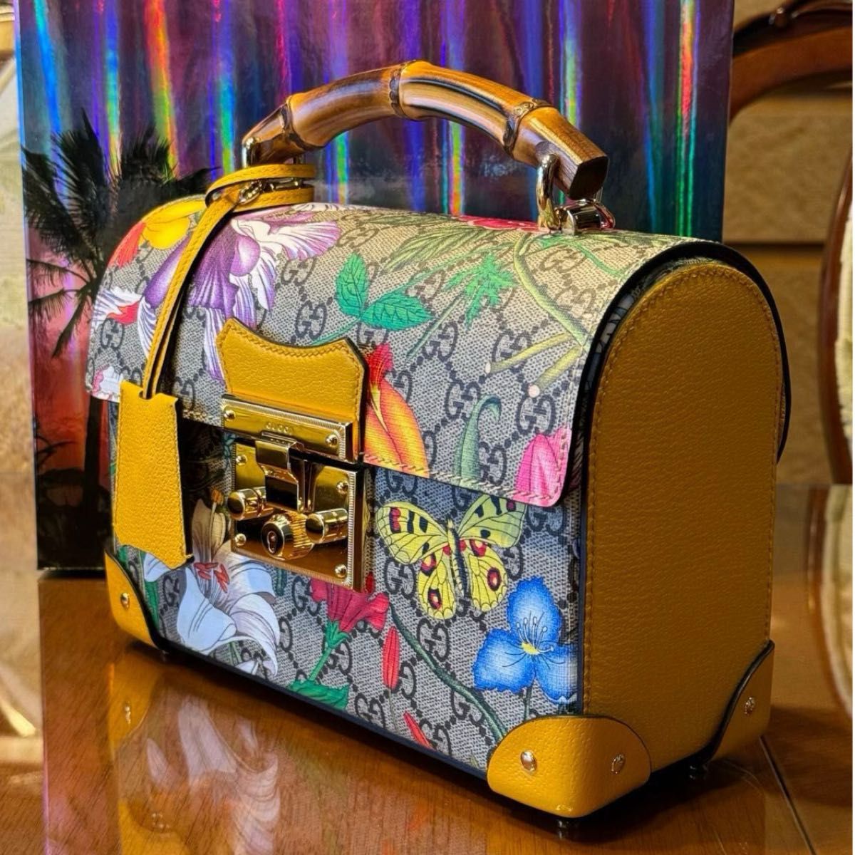 超レア・未使用】GUCCI GGスプリーム モノグラム フローラ 超レア・未使用】GUCCI GGスプリーム モノグラム フローラ
