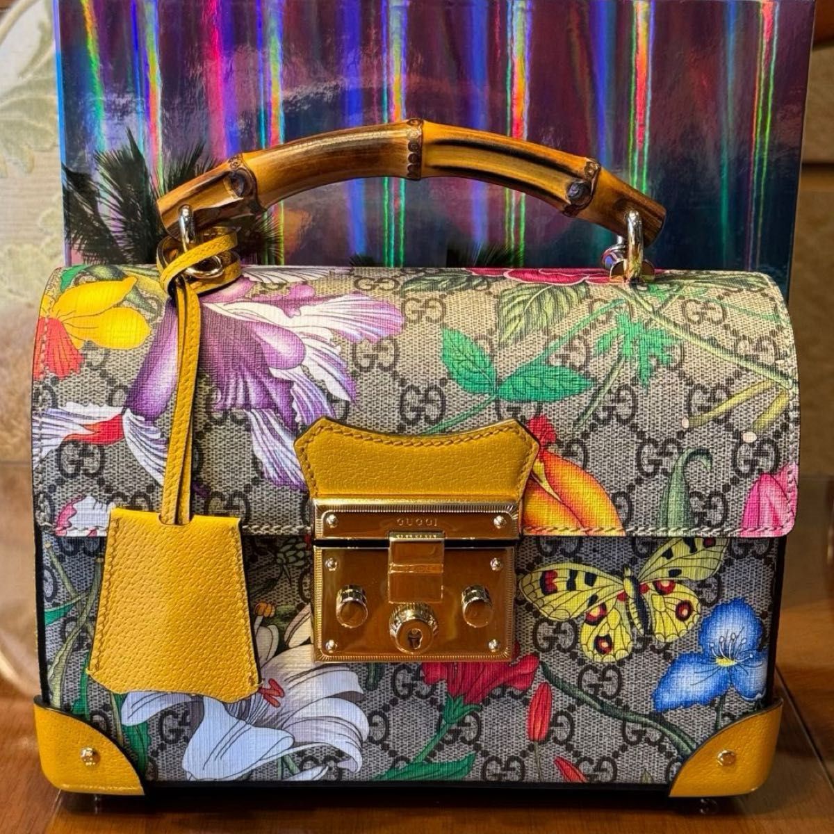 超レア・未使用】GUCCI GGスプリーム モノグラム フローラ 超レア・未使用】GUCCI GGスプリーム モノグラム フローラ