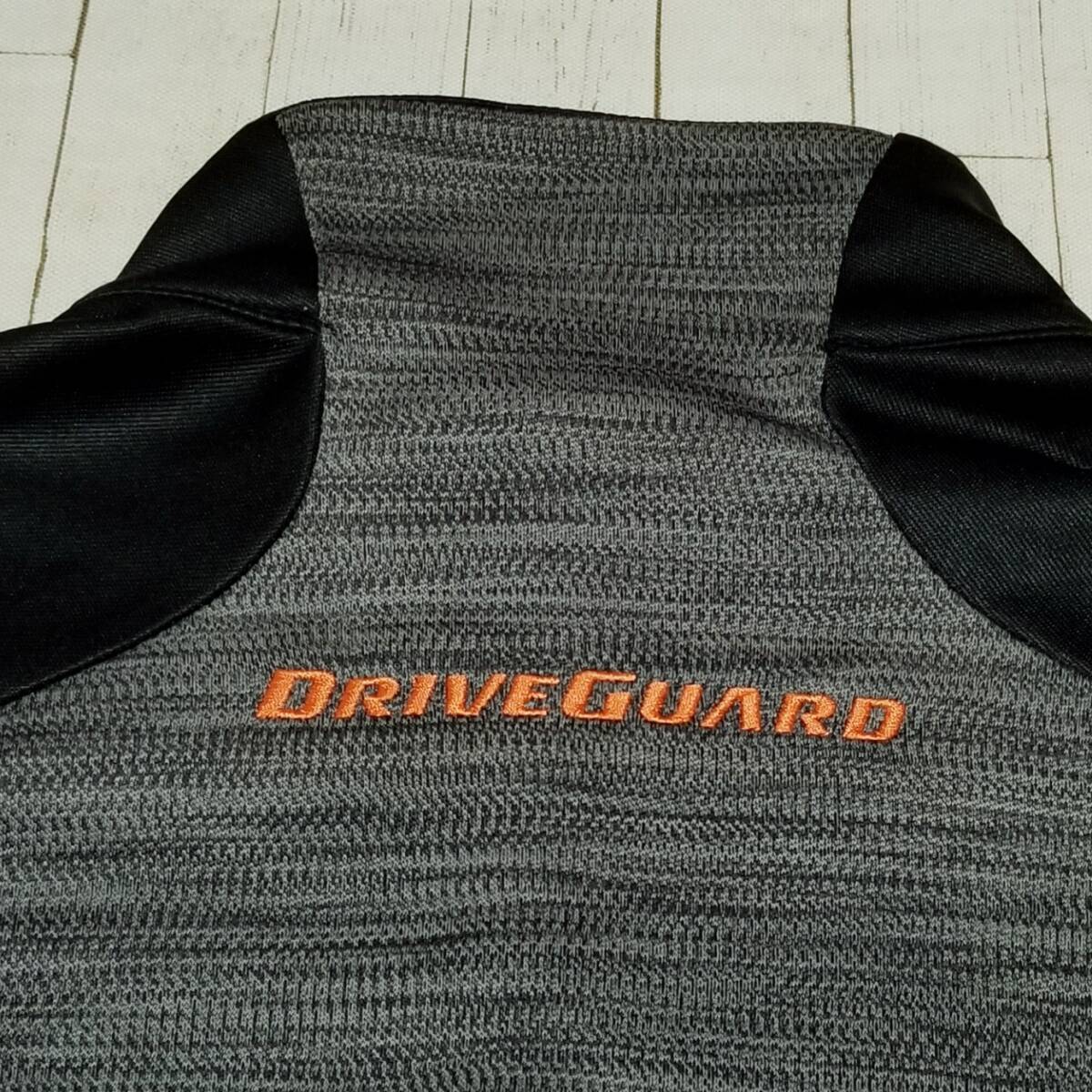 ◎BRIDGESTONE ブリヂストン/DRIVEGUARD 長袖 ワンポイント刺繍ロゴ ジップジャケット ゴルフ　SIZE：L(海外サイズM)　ブラック×グレー_画像7