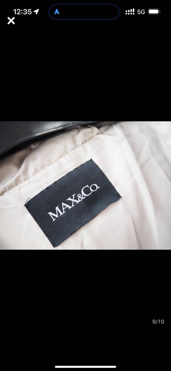 美品★マックスマーラ Max&CO,★フード付き・配色 ダウンコート size 40 ～M相当～軽くて暖かい！！★今だからお買い得！！_画像7
