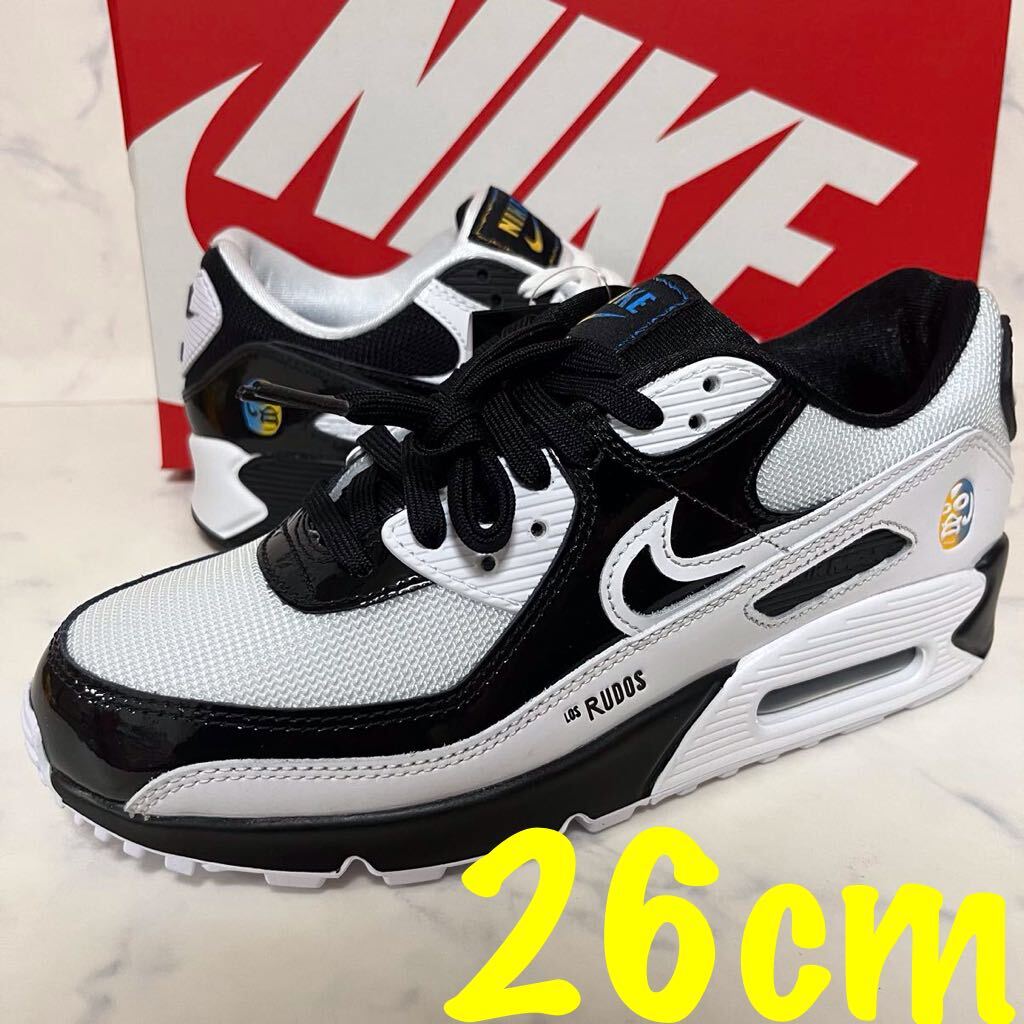 ★送料無料★【新品】Nike Air Max 90 Lucha Libre se ナイキ エア マックス ルチャリブレ ブラック ホワイト 2トーン エナメル 26cm