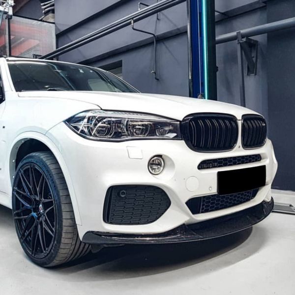 【送料無料】 フロントバンパー リップスポイラー カーボン BMW X5 F15 Mスポーツ 2014-2018 フロント リップ スポイラー_画像4