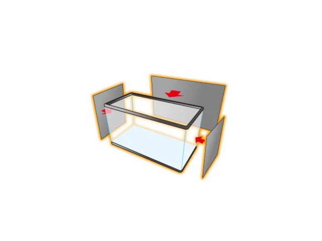 キョーリン 節電バックスクリーン 60ｃｍ水槽用　節電効果約30％ ガラス水槽背景　管理80_画像3