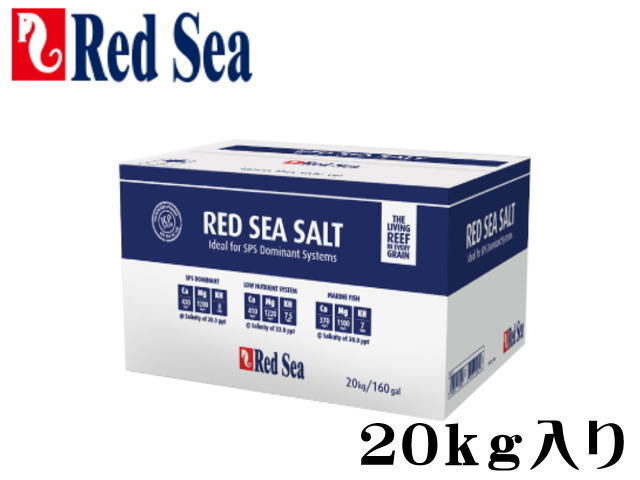【取り寄せ商品】人工海水 レッドシーソルト20kg 箱入り　海水魚 塩 海水の素　管理140