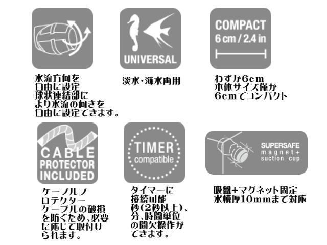 【取り寄せ商品】レッドシー Hydoy ハイドール コラリア ナノ 900 60Hz仕様　水流ポンプ 淡水海水 自由流量　管理60_画像5