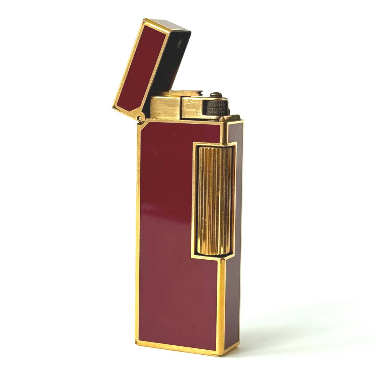 ◆ ダンヒル dunhill ローラー ガスライター ジャンク レッド ゴールドカラー たばこ 喫煙具 コレクション_画像1