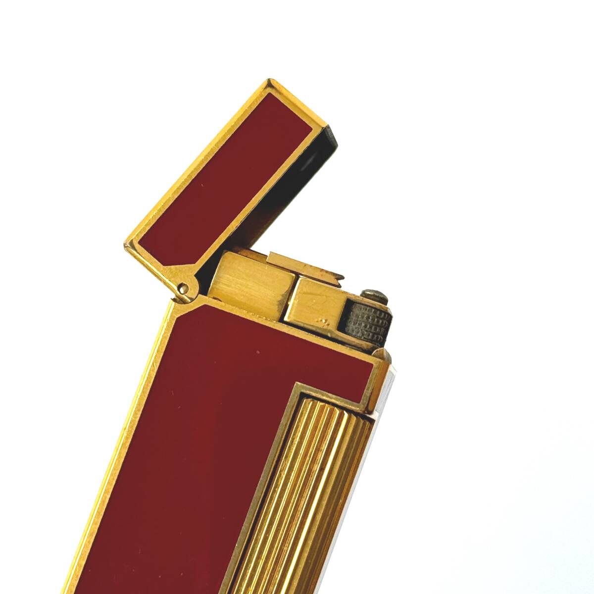 ◆ ダンヒル dunhill ローラー ガスライター ジャンク レッド ゴールドカラー たばこ 喫煙具 コレクション_画像8