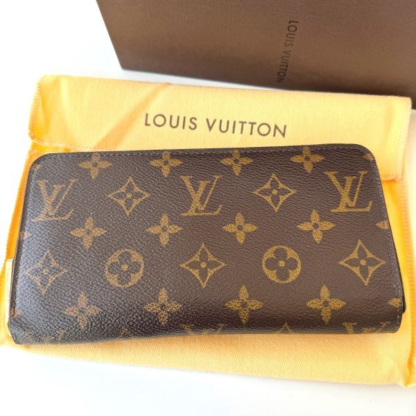 ◆ ルイ ヴィトン LOUIS VUITTON モノグラム ジッピー ウォレット M60017 箱付 ラウンドファスナー 長財布 レディース メンズの画像1