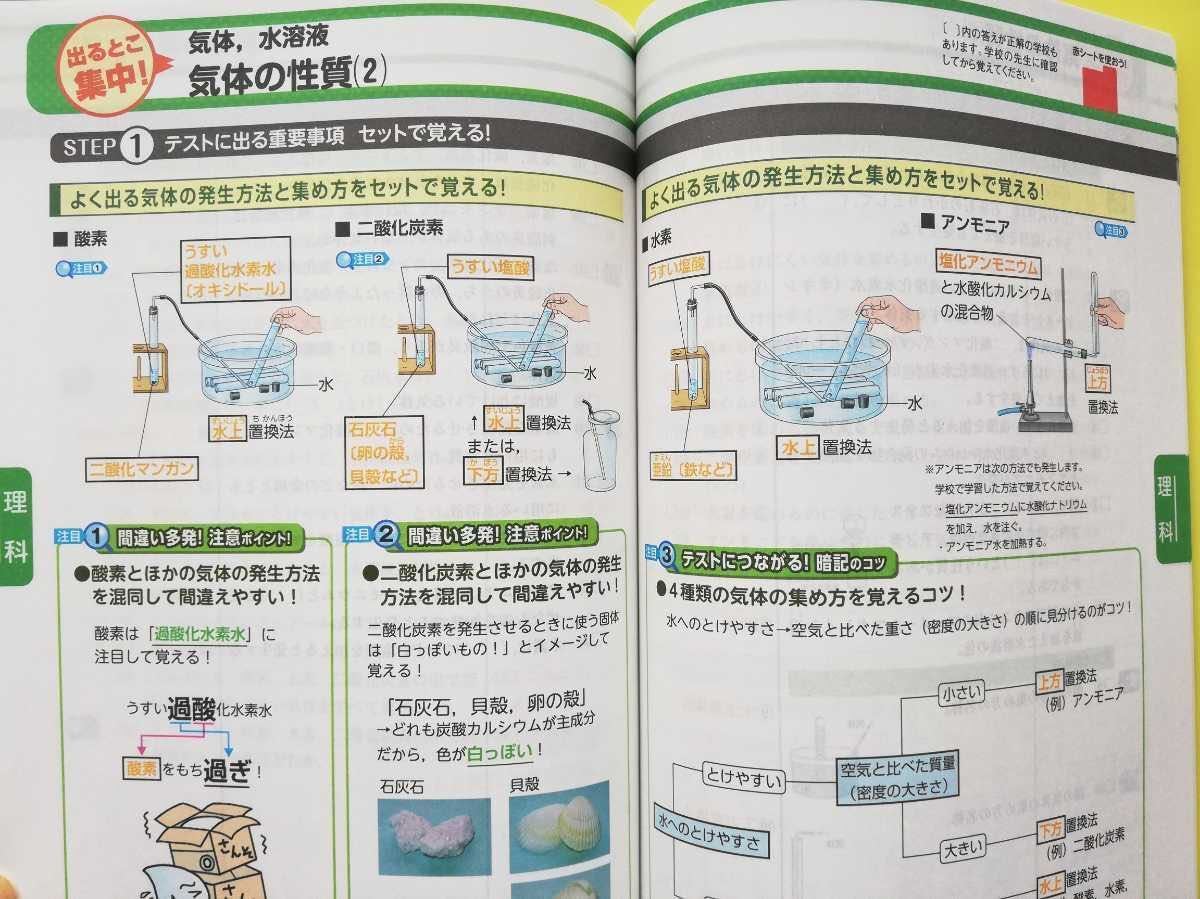 2023年★進研ゼミ中学講座　中１理科定期テスト暗記BOOK&予想問題＆解答解説集 実力テスト対策にも_画像3