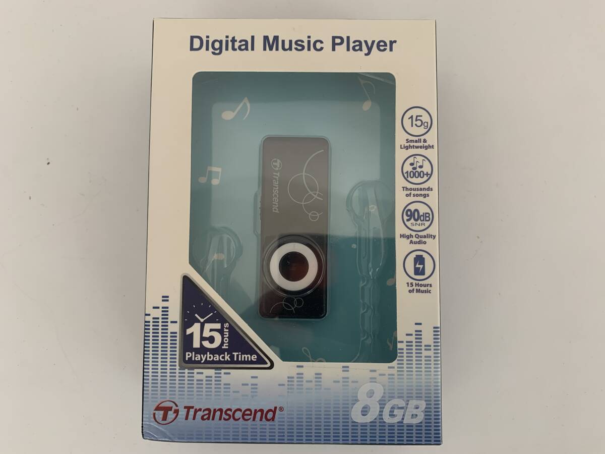 Transcend トランセンド MP3プレーヤー TS8GMP300K MP300 8GB ブラック 中古 現状品 szlpの画像1