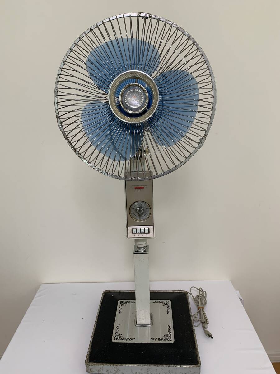 MITSUBISHI 三菱 扇風機 R30-Z9 30cm 洋間扇 座敷扇 昭和レトロ ビンテージ 中古 ジャンク 現状品 szlpの画像1