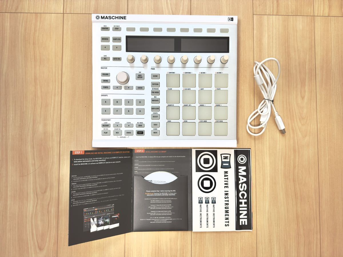 Native Instruments MASCHINE MK2 White グルーヴ制作システム／MIDIコントローラー／パッド