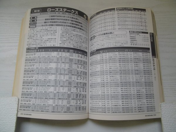 [GC1545] 2013 中央競馬全重賞データバイブル DATA BIBLE 平成25年1月1日発行 メディアアックス_画像3