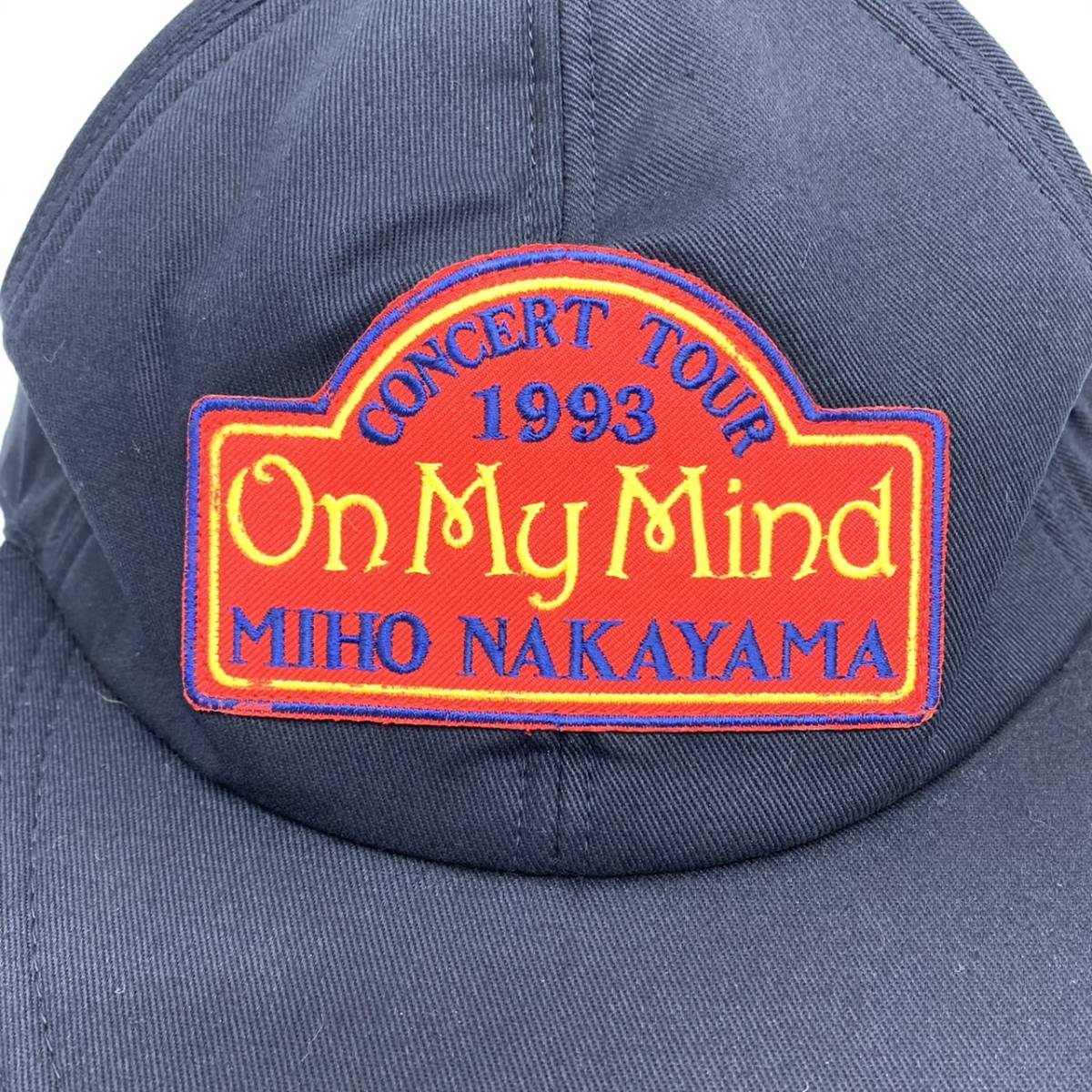 送料無料h57744 NAKAYAMA MIHO 中山美穂 1993 コンサートツアー On My Mind キャップ 帽子 ミポリン 昭和レトロ 未使用_画像3