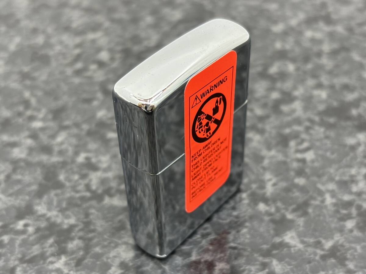 送料無料h57623 ZIPPO ジッポ オイルライター 250 REG H POL CHROME クローム プレーン 2003年 未使用品の画像3