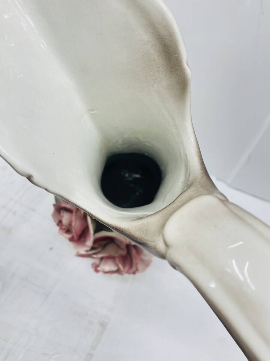 送料無料h58112 花瓶 花 置物 インテリア 陶器 花器 壺 アンティーク_画像3