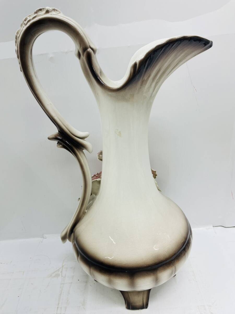 送料無料h58112 花瓶 花 置物 インテリア 陶器 花器 壺 アンティーク_画像2